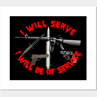 Weapon - I Serve - Weapons 1 Round Posters and Art